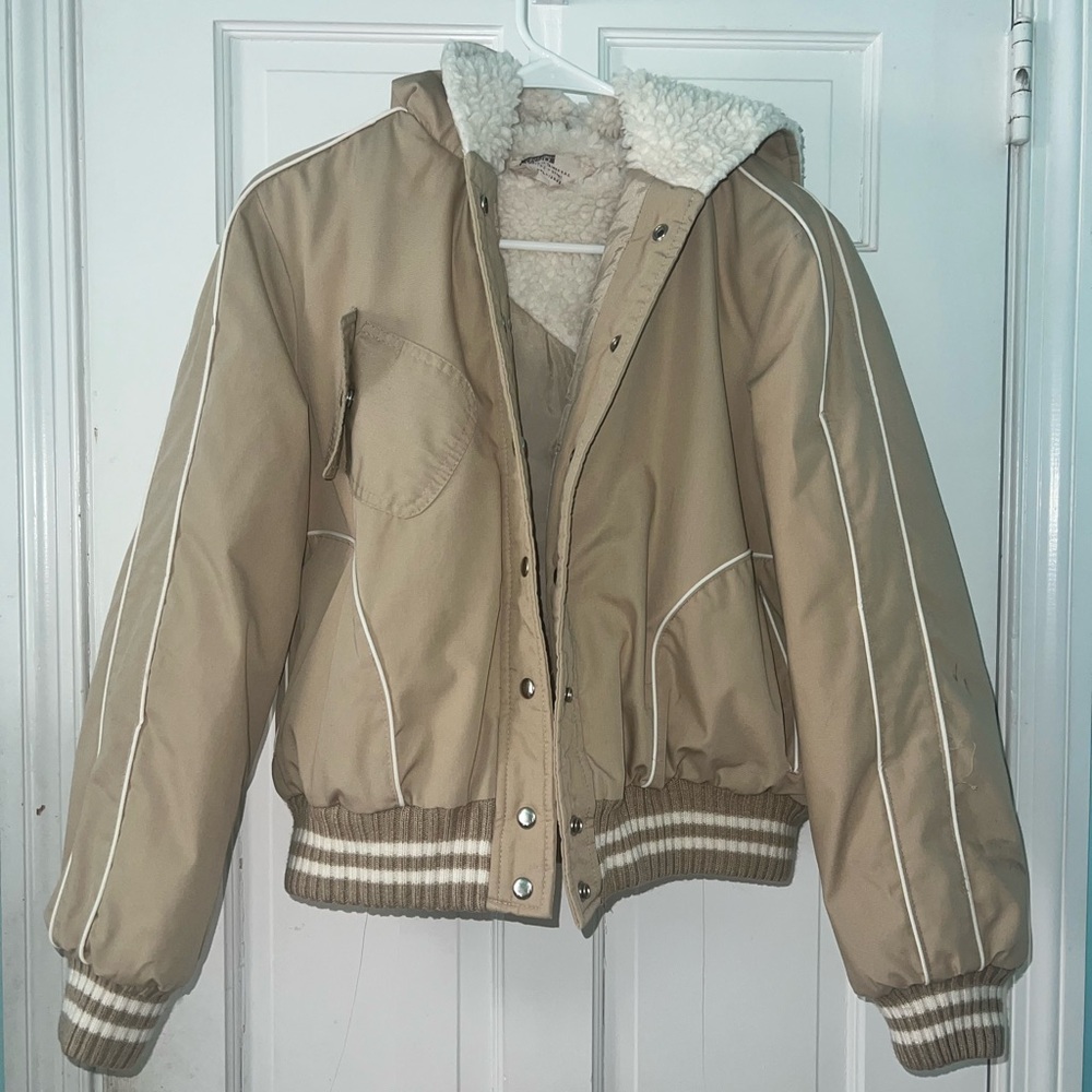 Montgomery Ward Tan Bomber Jacket
